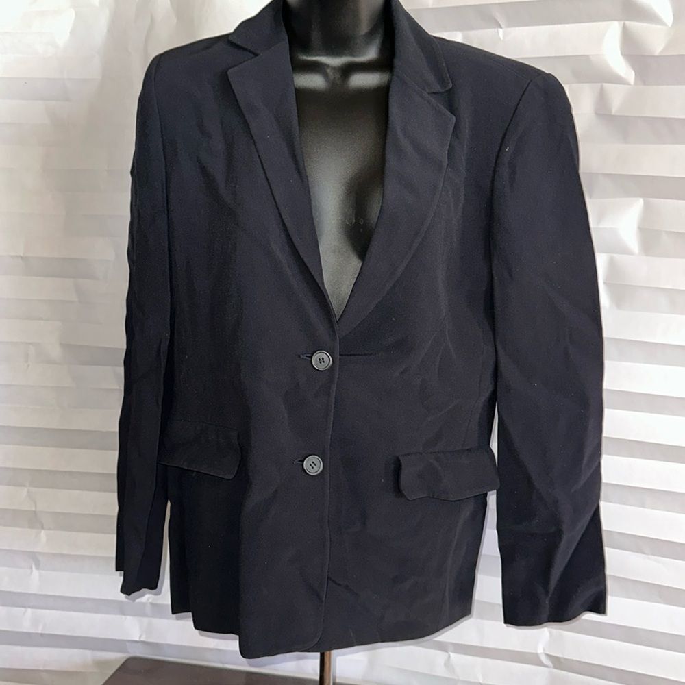 Kor's by Michael Kors Black Classic 2 Button Blazer Size 6